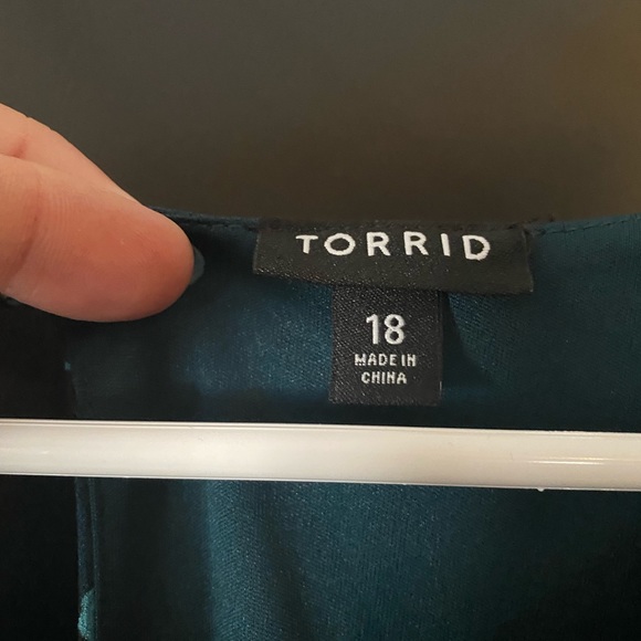 Shoulder cut out teal/blue torrid dress! - Picture 3 of 3